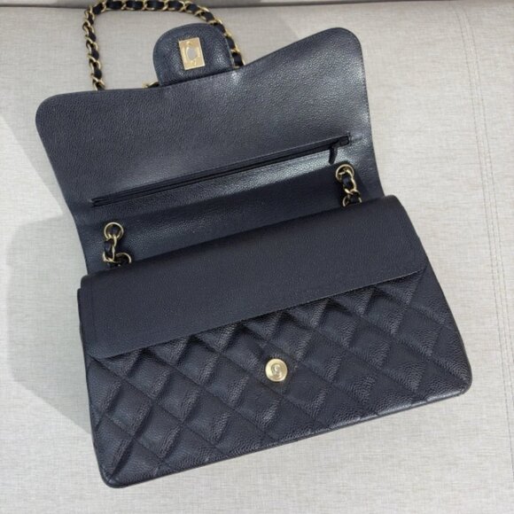 CHANEL Classic Black caviar jumbo Classic Double Flap Large Authentic Pre-Owned - Picture 7 of 15